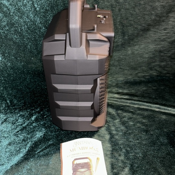 Santana Mumbo 6.5” Portable Karaoke Speaker with LED Color Light Effects NEW! - Picture 5 of 14